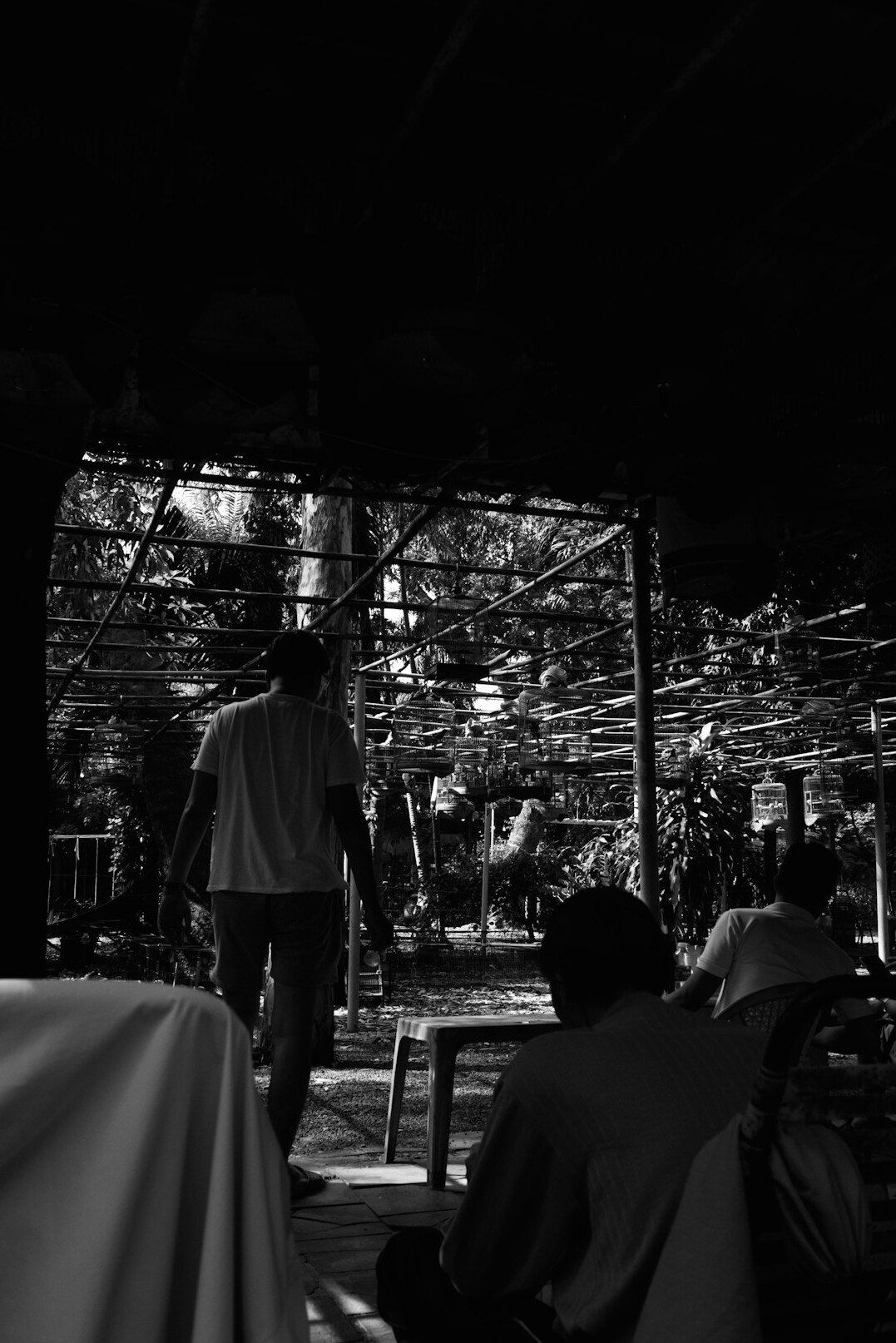 Production team meeting around a table planning a show